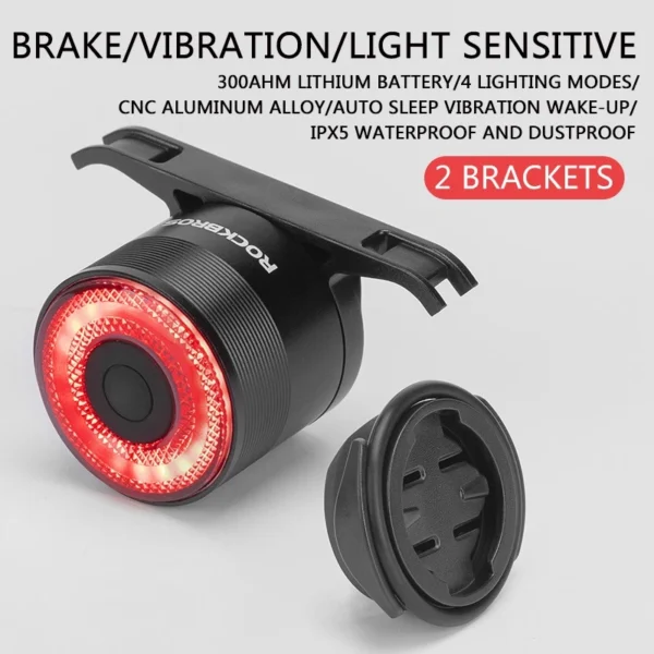 Bicycle Smart Auto Brake Sensing LED Taillight