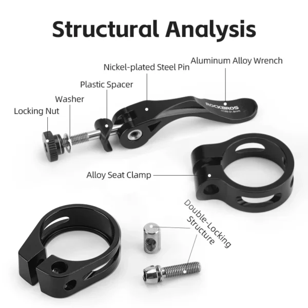 Bicycle Seat Tube Clamp Quick Release