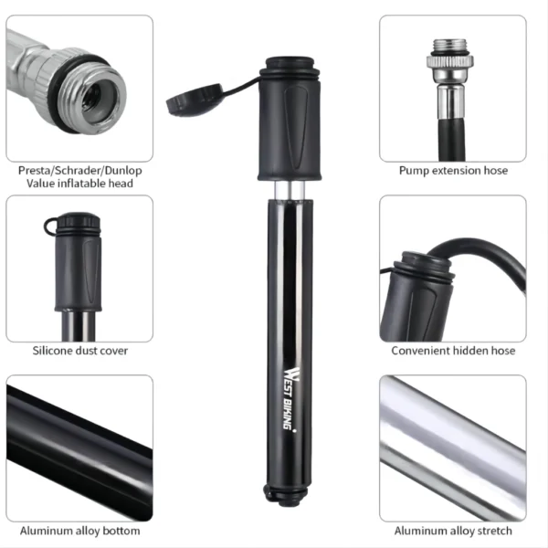 Bicycle Mini Portable Air Pump