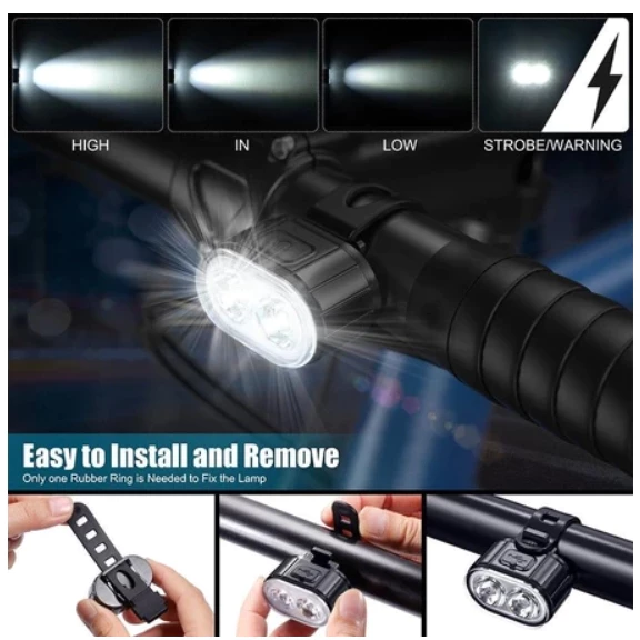 Bicycle USB Rechargeable LED Light