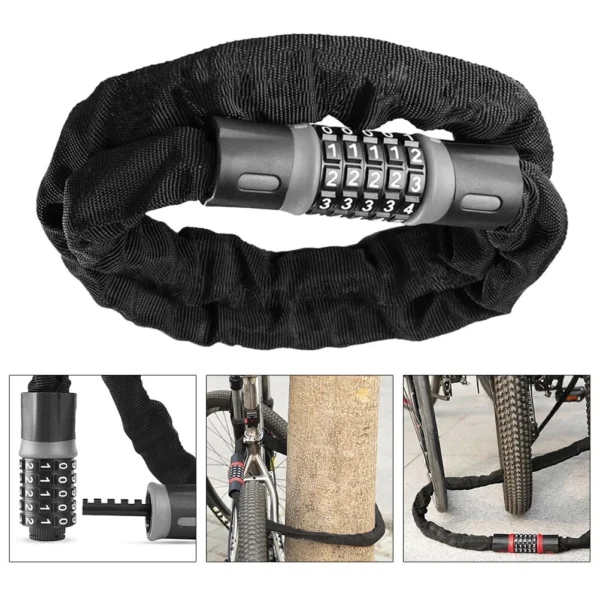 5 Digit Bicycle Chain Lock